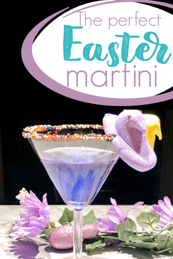 Easter martini cocktail