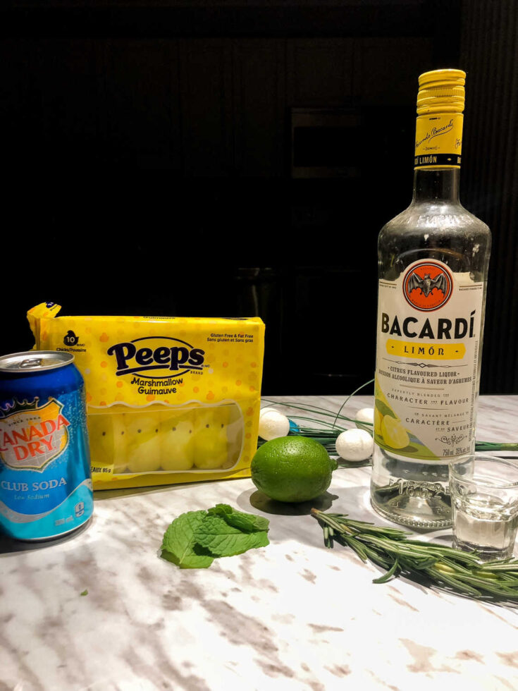 Easter mojito ingredients