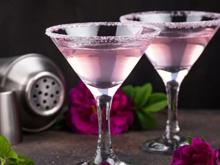Pink gin martini