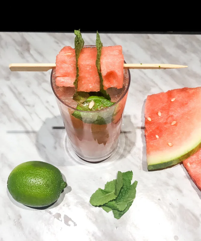 watermelon mojito garnish