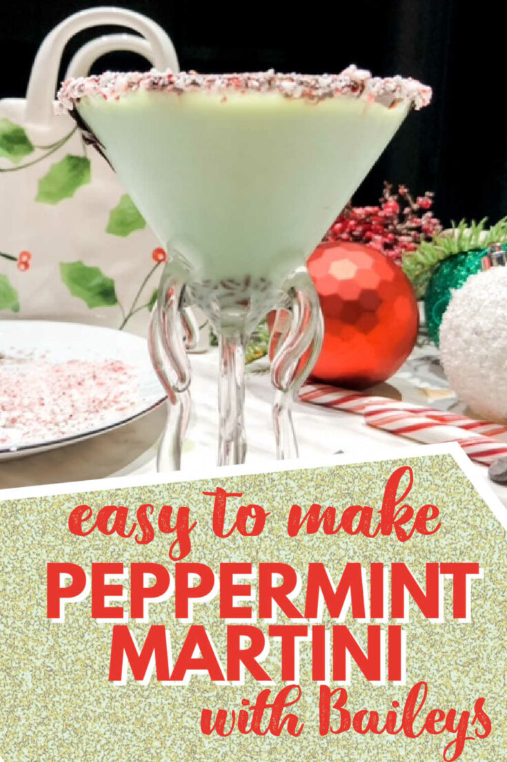 Peppermint Martini with baileys
