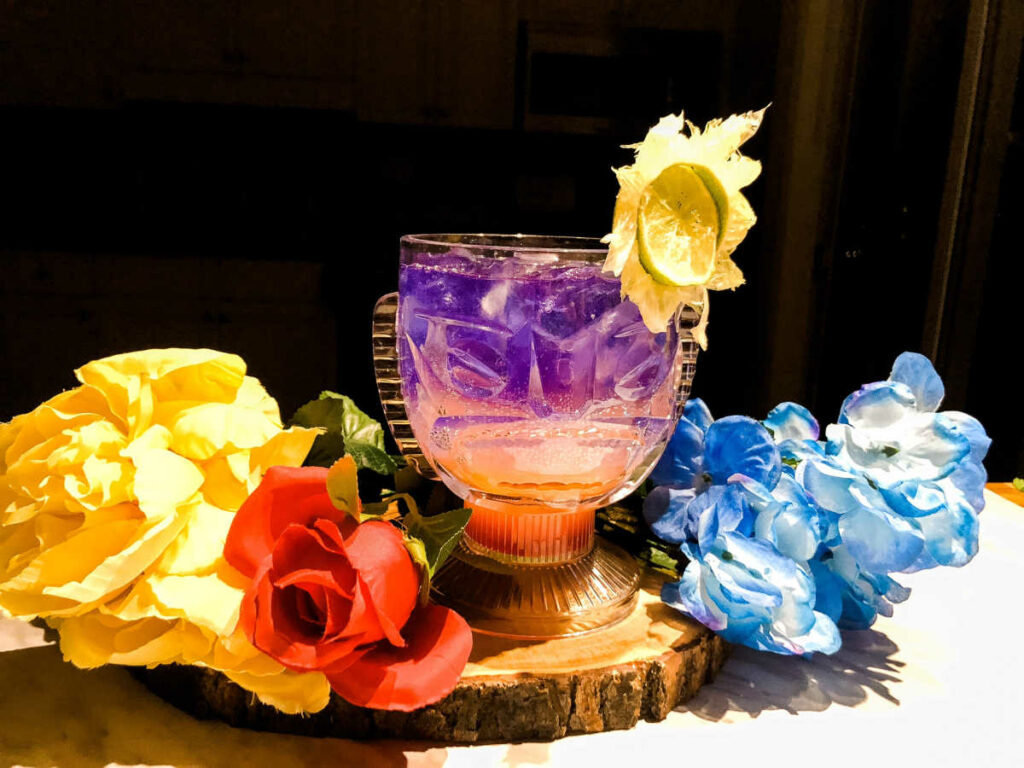 rainbow layered drink
