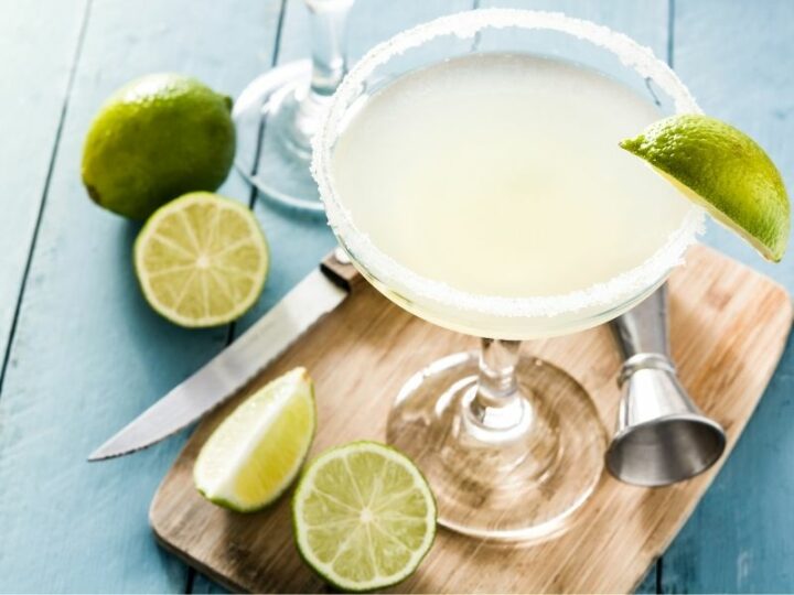 Easy Coconut Rum and Tequila Margarita