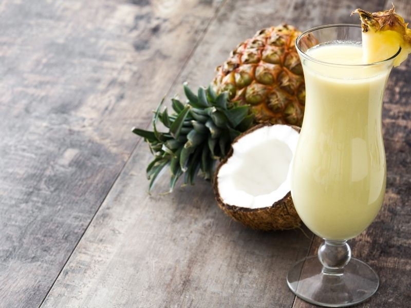 A pina colada for your cocktail bucket list