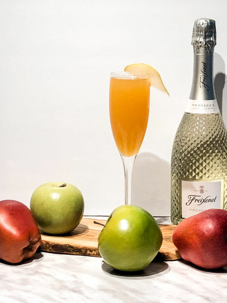 how to make an apple cider mimosa