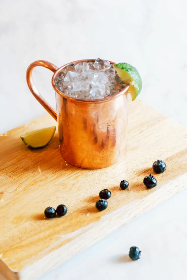 Blueberry Moscow mule