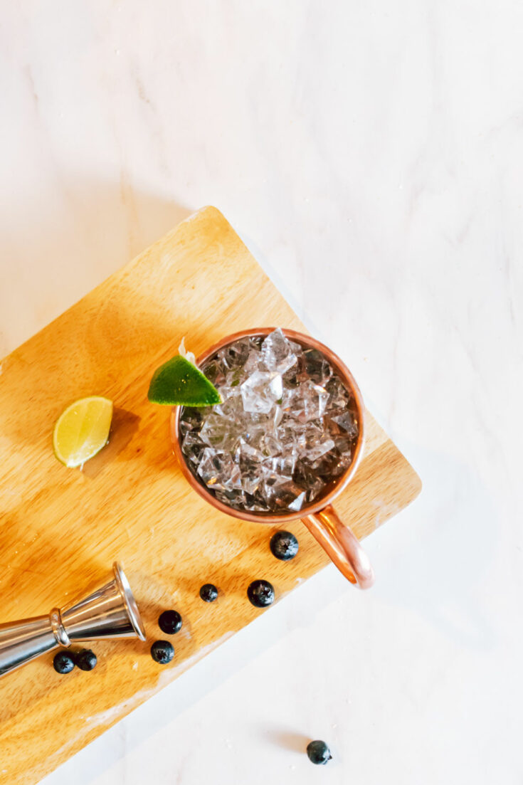 how to make a blueberry moscow mule