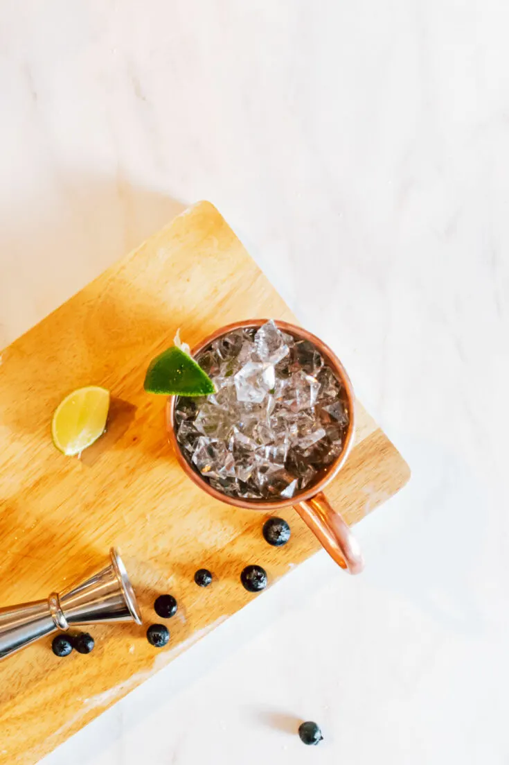 how to make a blueberry moscow mule