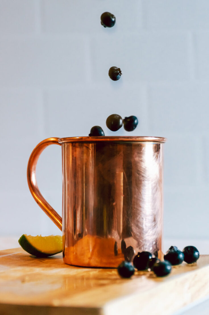 Blueberry moscow mule
