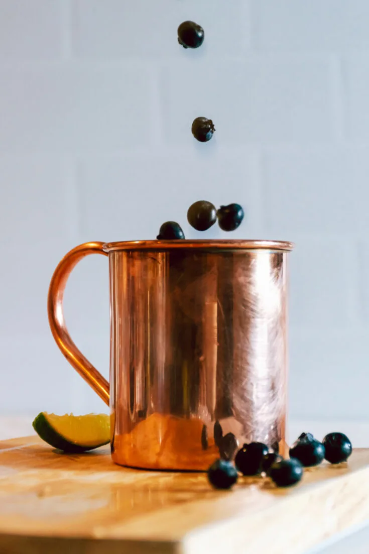 Blueberry moscow mule