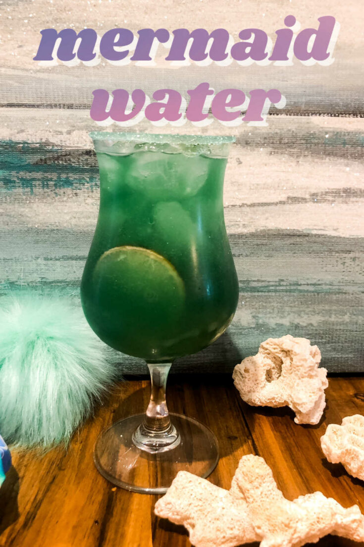 Mermaid water cocktail