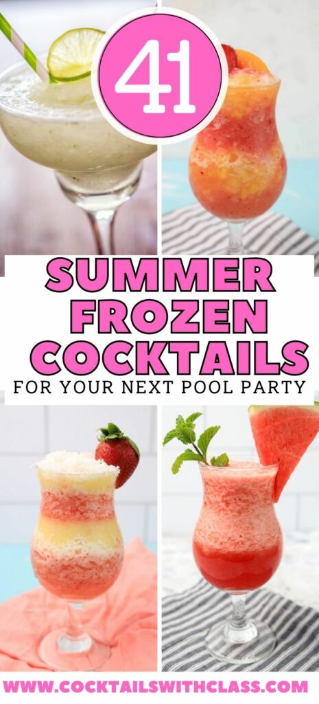 summer frozen cocktails