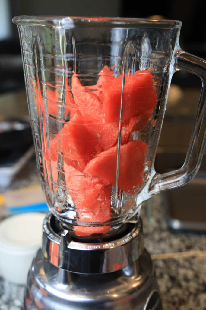 how to make a frozen watermelon mint margarita