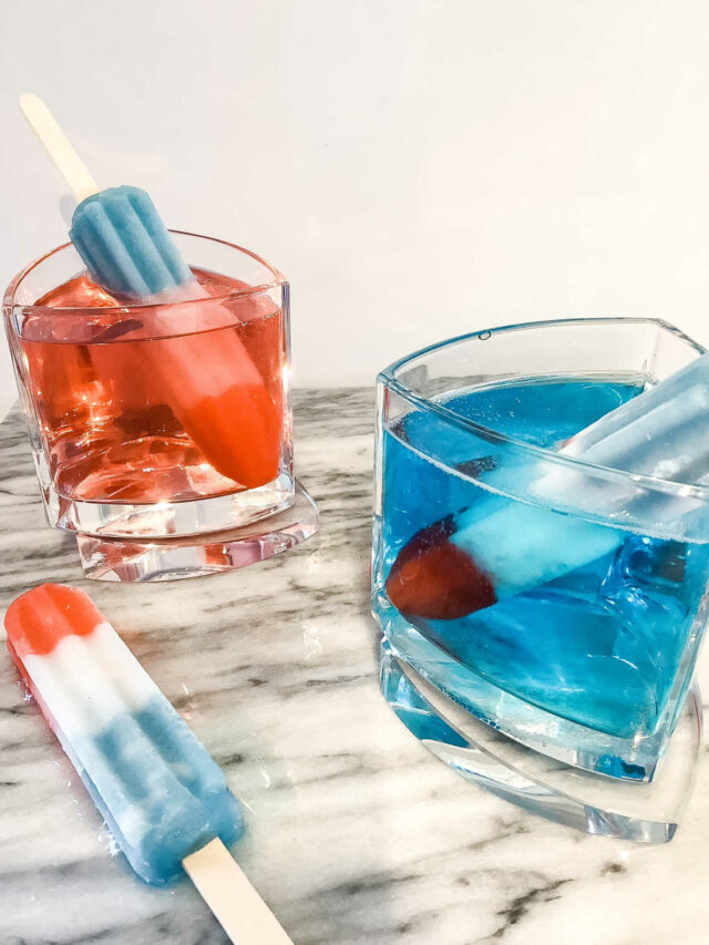 Sparkling Bomb Pop Cocktail