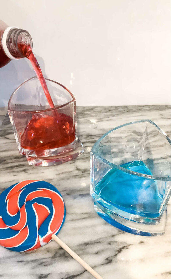 Sparkling Bomb Pop Cocktail