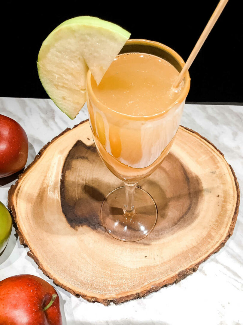 Caramel Apple Mimosa {The Perfect Fall Cocktail}