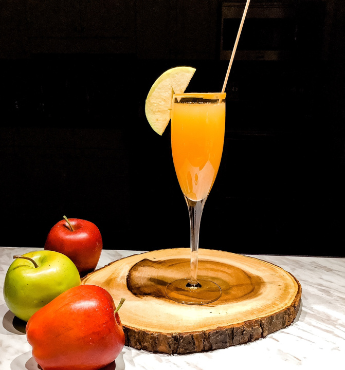 caramel apple mimosa