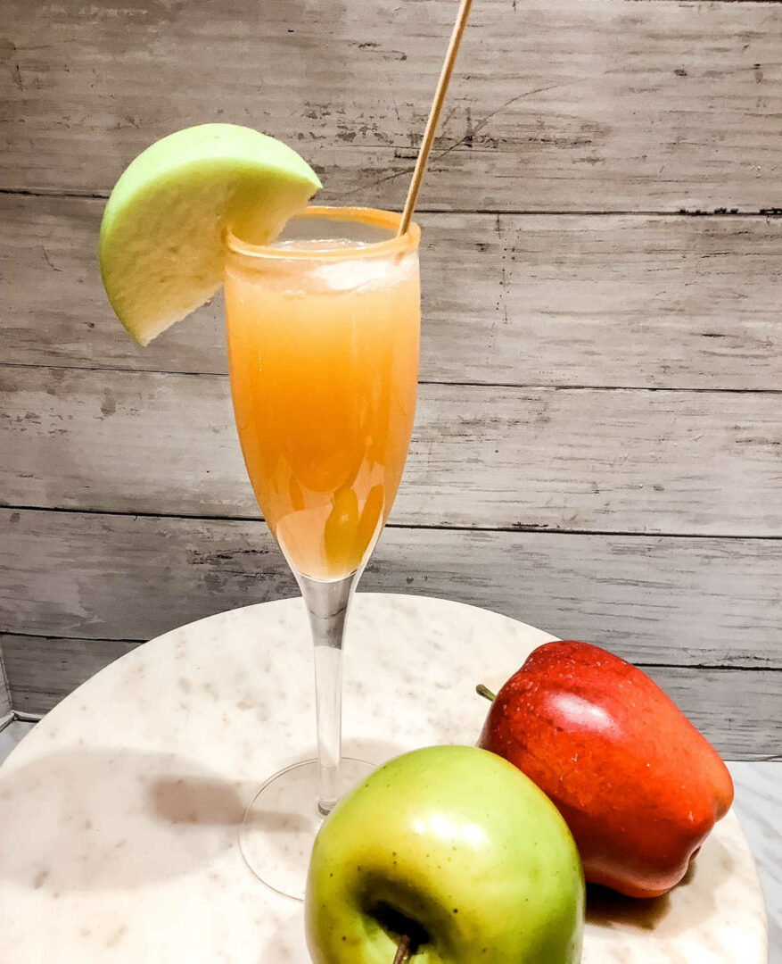 Caramel Apple Mimosa {The Perfect Fall Cocktail}