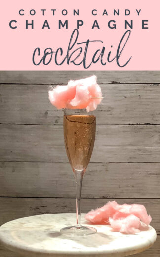 Cotton Candy Champagne Cocktail