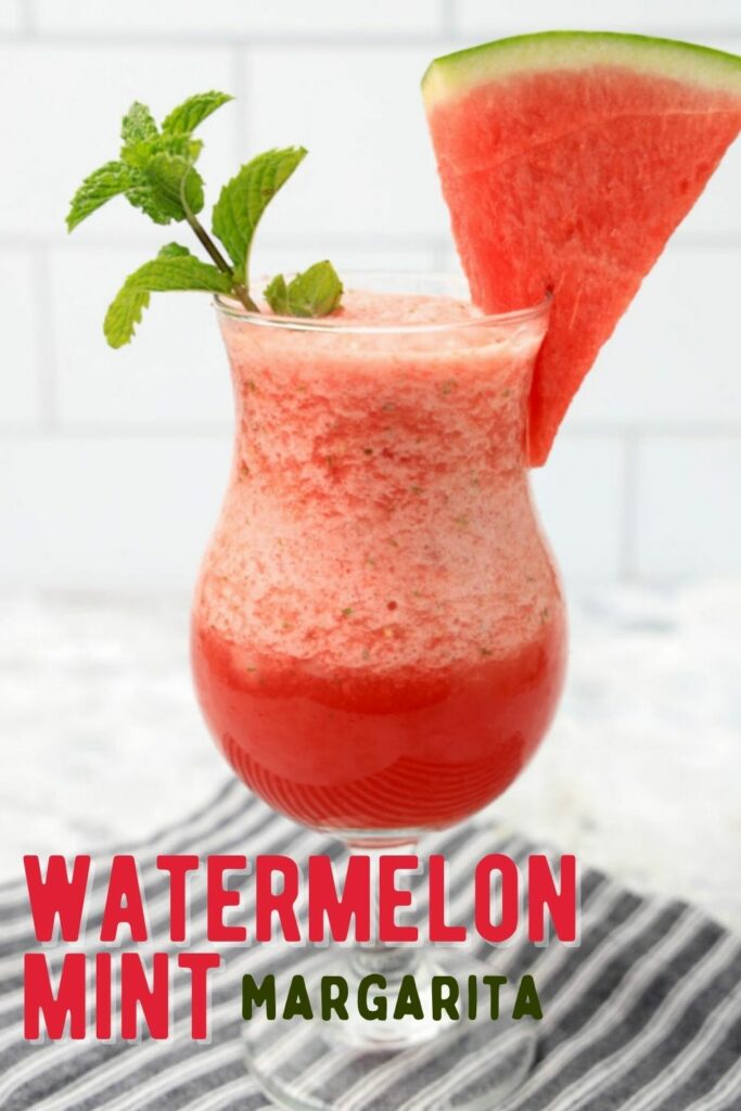 Frozen Watermelon Mint Margarita
