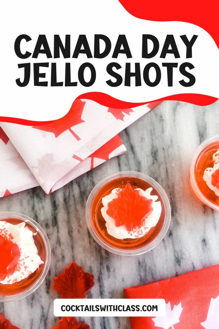Canada Day Jello shots