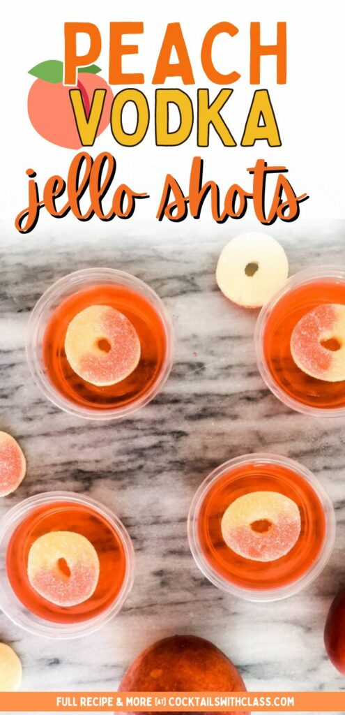 Peach jello rings