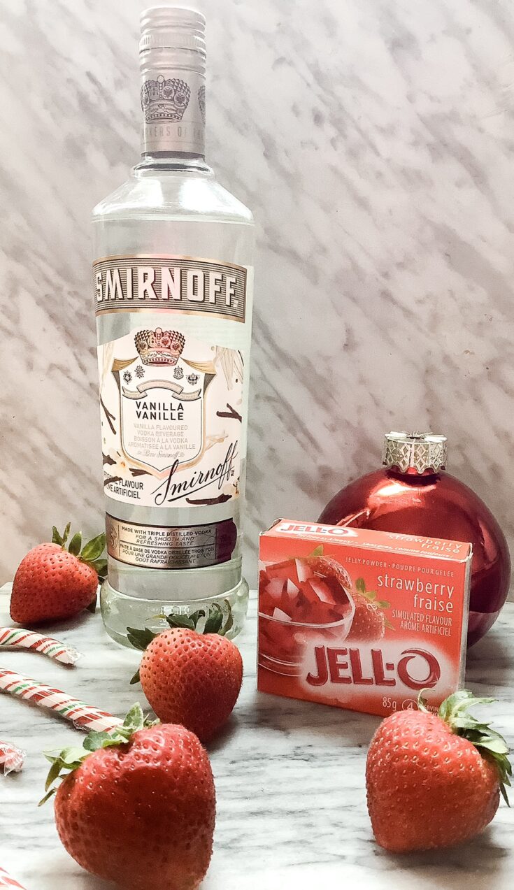 How to make Santa hat jello shots