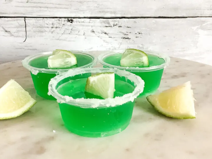 lime margarita jello shots