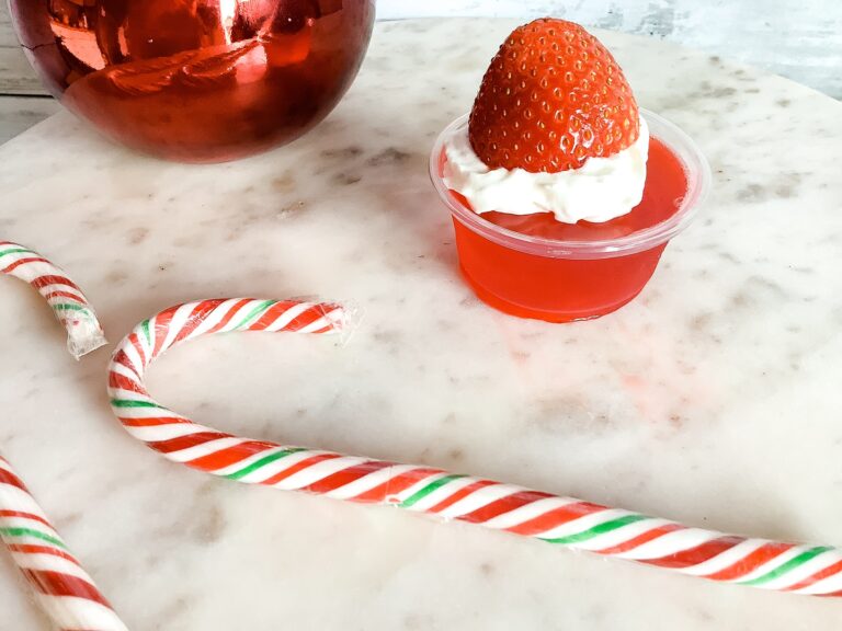 santa hat jello shots