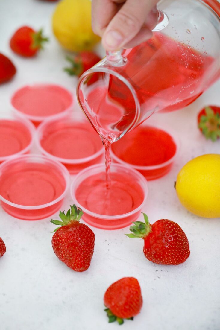 strawberry lemon jello shots recipe