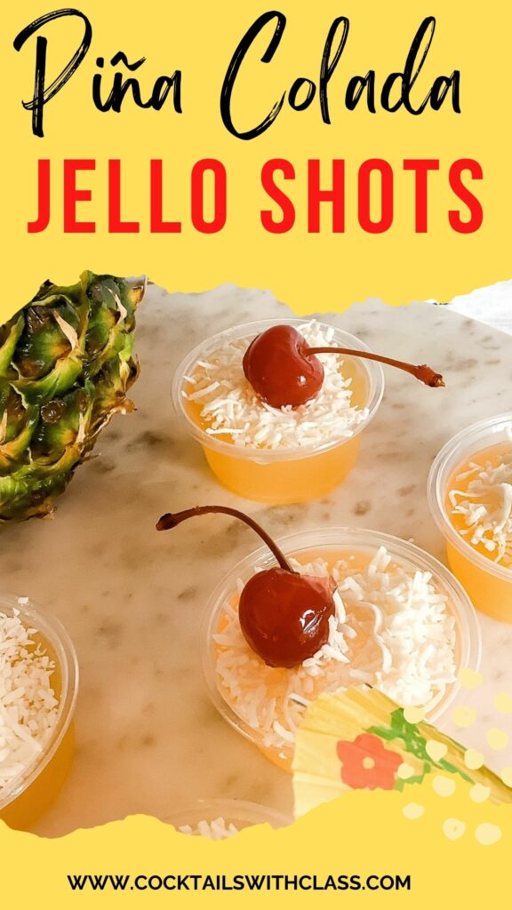Pina colada jello shots