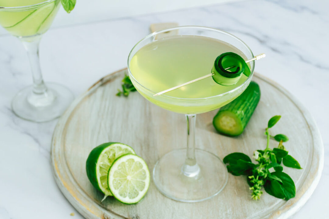 Cucumber Vodka Elderflower Cocktail