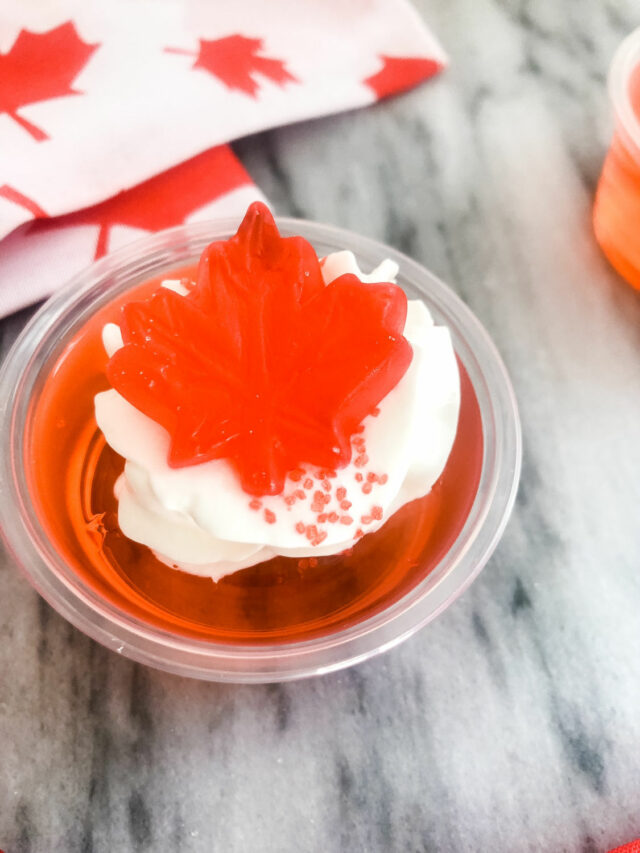 Canada Day Jello Shots