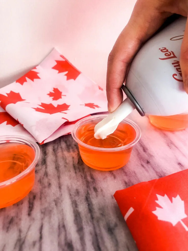 Canada Day Jello Shots