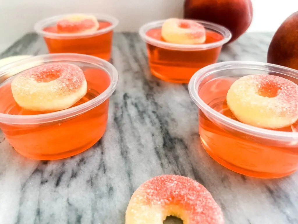 peach vodka jello shots