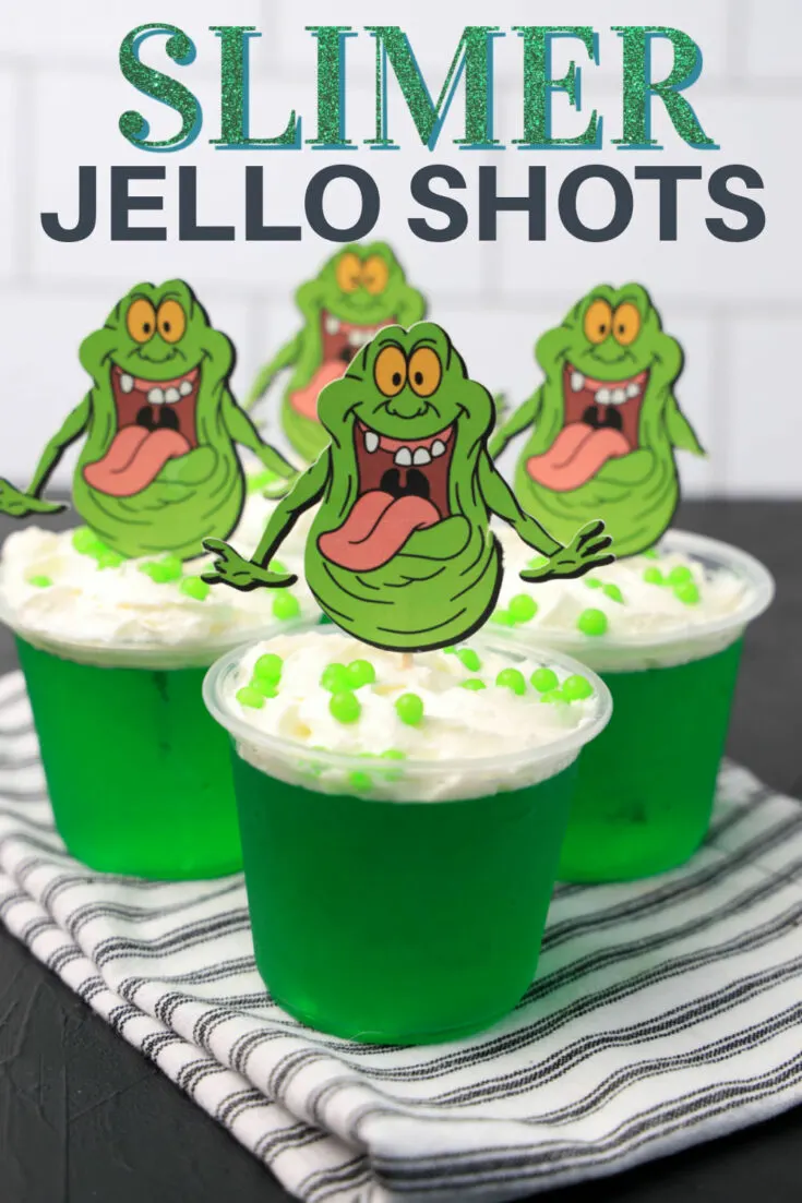 Slimer Jello shots