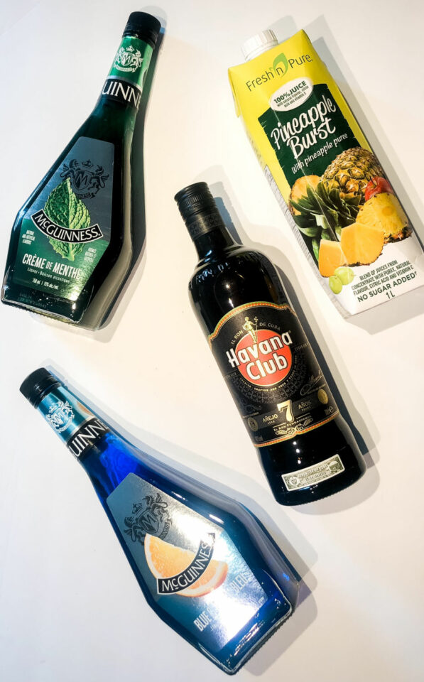 Blue Memories Blue Rum Punch Recipe