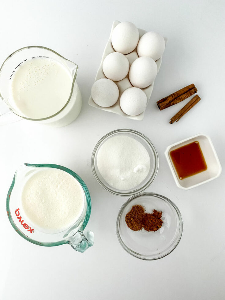 how to make homemade eggnog with Bourbon