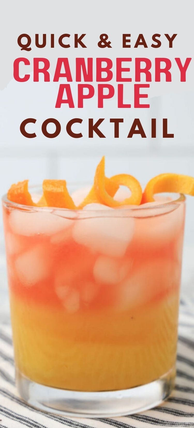 Easy Cranberry Apple Cocktail