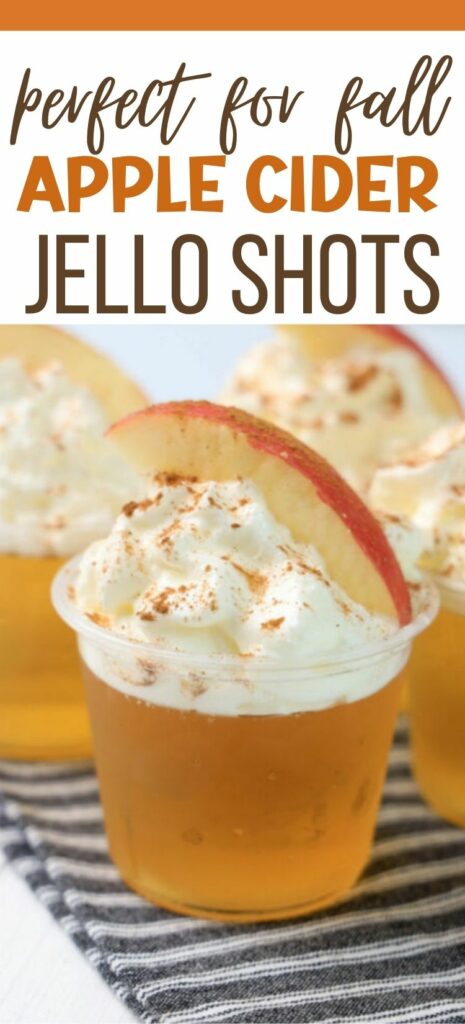 apple cider jello shots