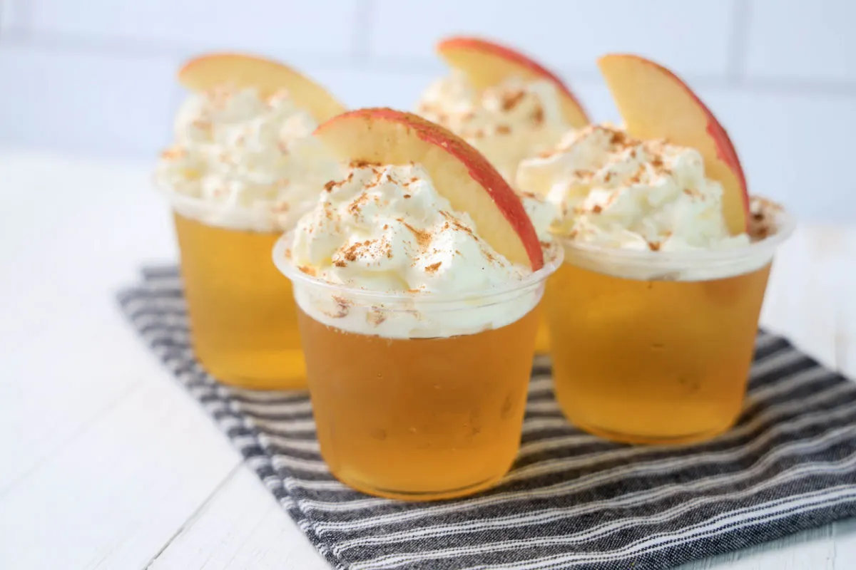 sparkling cider jello shots