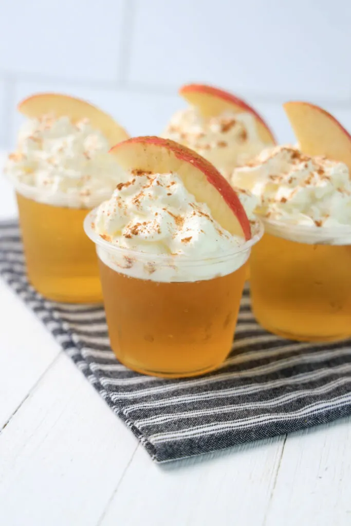 sparkling cider jello shots