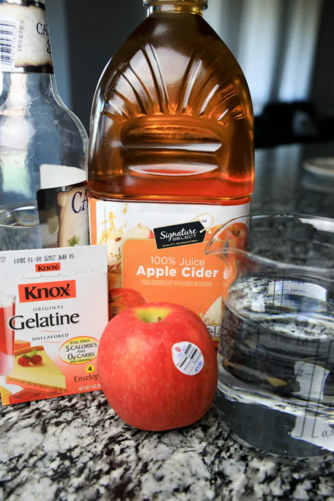 apple cider jello shot ingredients