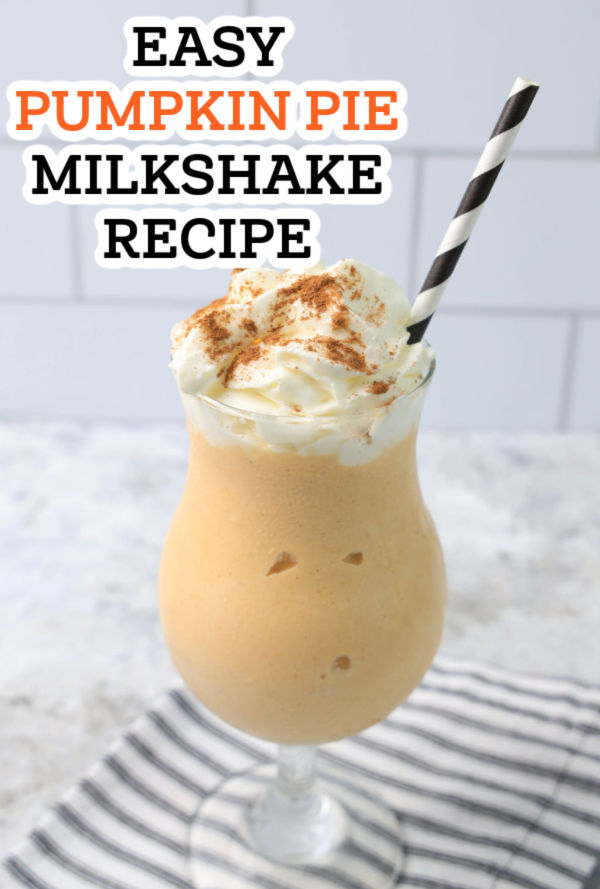 easy pumpkin pie milkshake recipe
