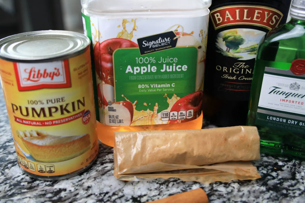 pumpkin pie martini ingredients