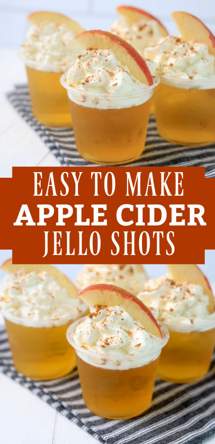 apple cider jello shots