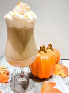 Pumpkin spice latte cocktail