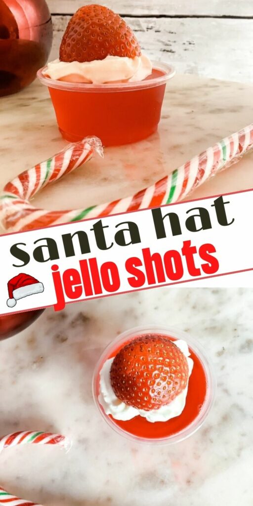 Santa Hat Jello shots