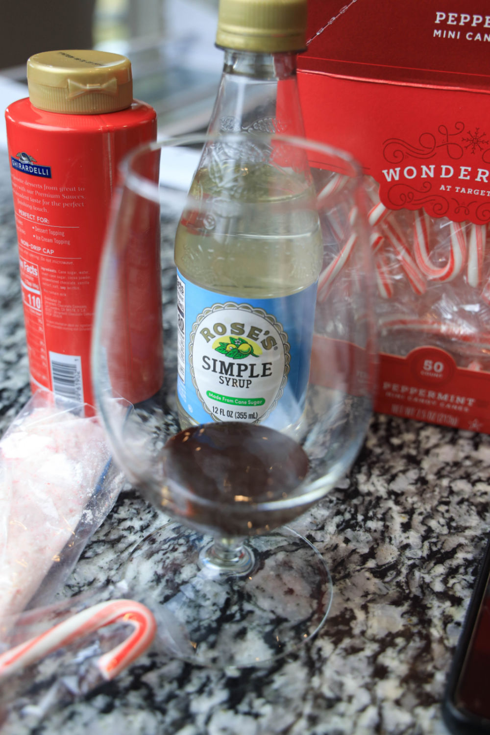 Spiked Peppermint Mocha ingredients