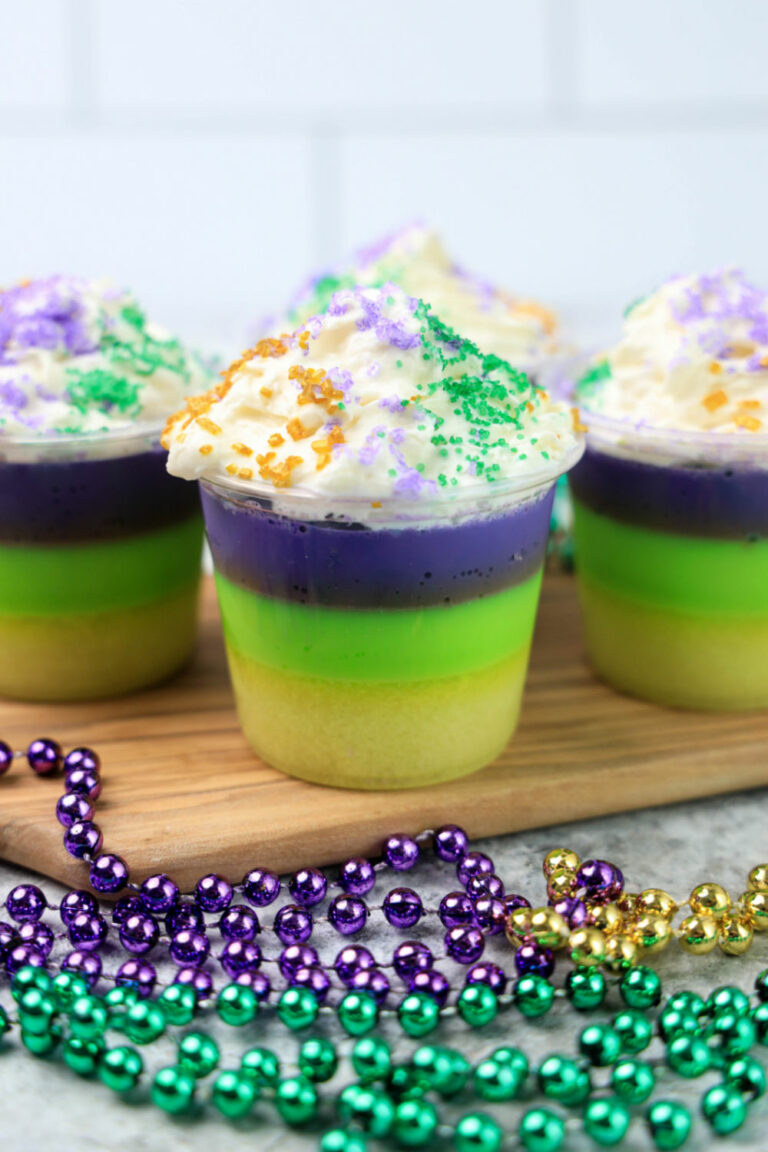 Mardi Gras Jello Shots